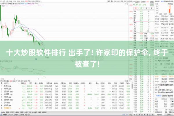 十大炒股软件排行 出手了! 许家印的保护伞, 终于被查了!