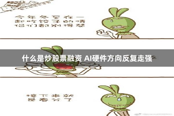 什么是炒股票融资 AI硬件方向反复走强